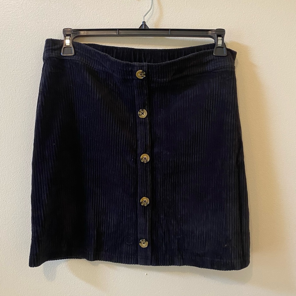 faux button corduroy skirt - Wallflower - XL